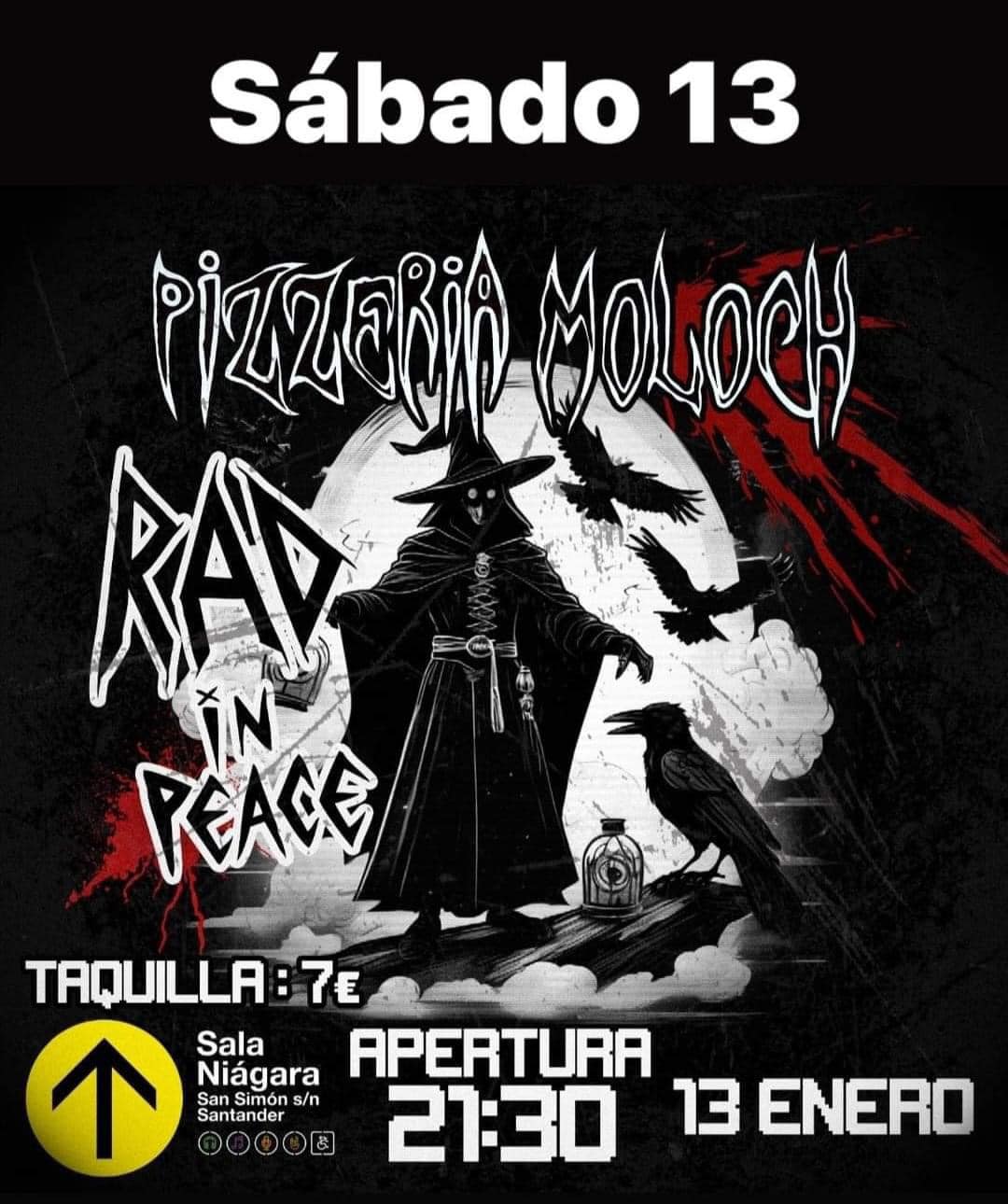 Pizzería Moloch. Sala Niágara. VINILO FM Cantabria